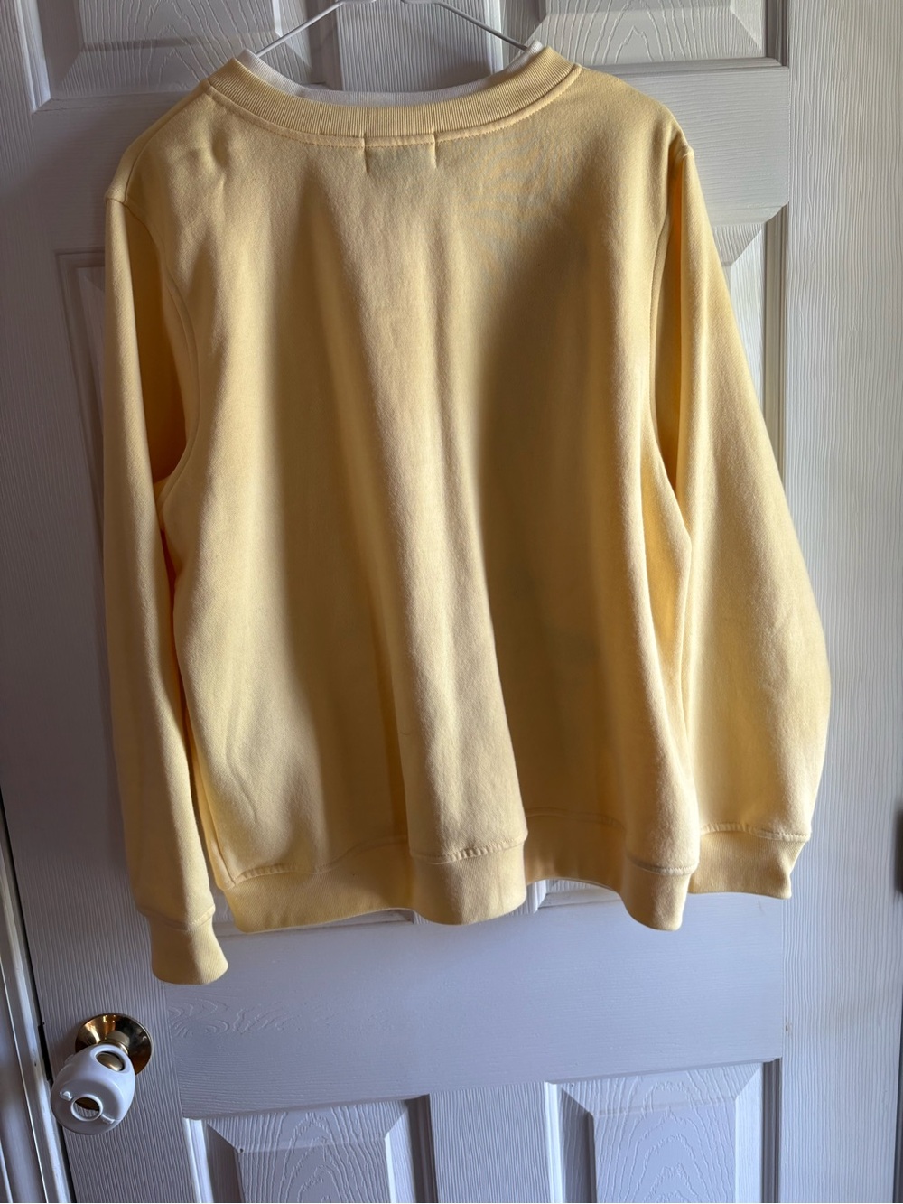 Vintage Shenanigans Floral Cardigan Sweatshirt Yellow Embroidered M Grandmacore - Picture 9 of 9